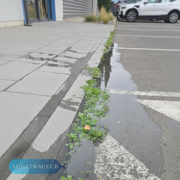 Recherche de fuite à la fluorescéine par un technicien